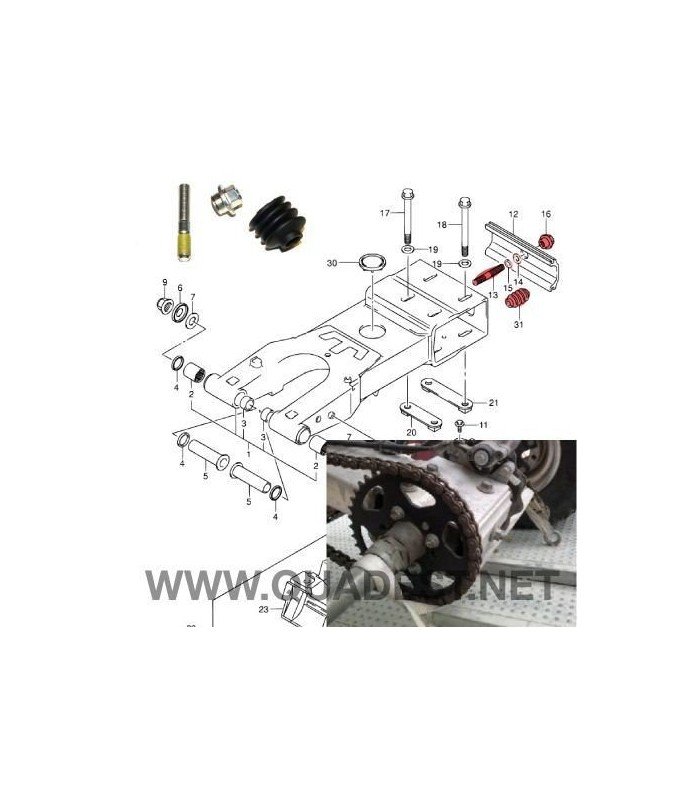 SUZUKI Kit Tensor Cadena Original Suzuki LTZ 400 / Kawasaki KFX 400 Suzuki LTZ 400
