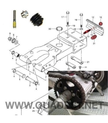 SUZUKI Kit Tensor Cadena Original Suzuki LTZ 400 / Kawasaki KFX 400 Suzuki LTZ 400