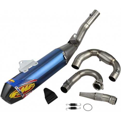FMF Escape Completo FMF FACTORY 4.1 RCT Yamaha YZ 450F (18-19) WR 450F (19-20) Titanio Anodizado Azul Escapes Completos