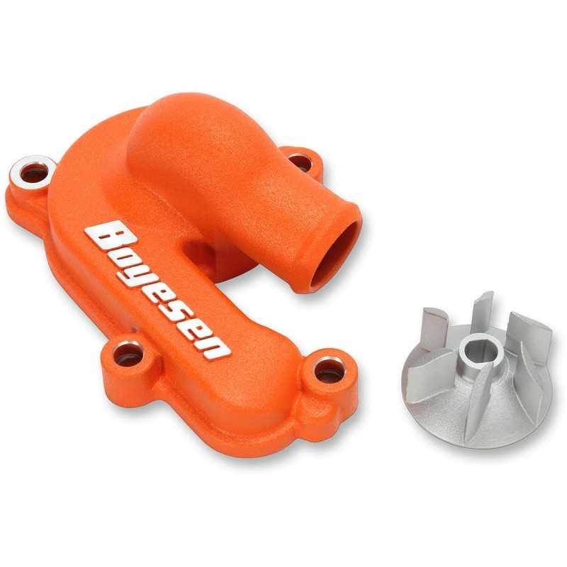 BOYESEN Kit Tapa + Hélice Bomba de Agua BOYESEN KTM/Husqvarna 250/350 (16-21) Tapas Bomba Agua