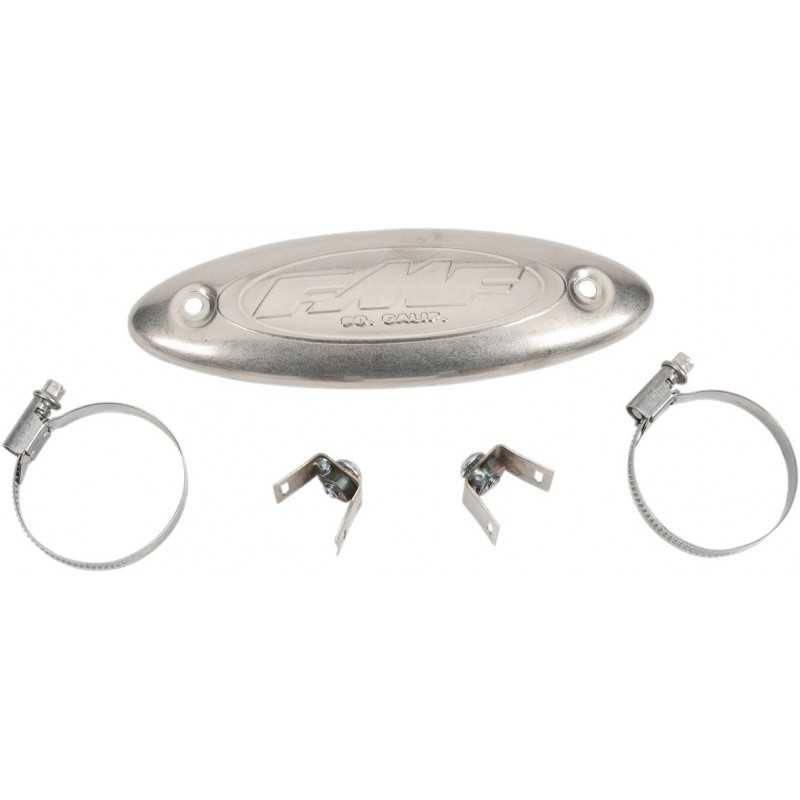 FMF Protector Colector Escape FMF Universal Titanio Protectores Escape